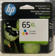 HP 65XL (N9K03AN) Tri-Color Ink Cartridge Brand New Sealed EXP 05/2025