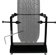 zjhukfmc Wheel Balancer - Portable Spin Static Truing Stand | Rim Repair Tools, Tire Alignment Tools, Motor Tire Changer Device for Static & Dynamic Tire Alignment