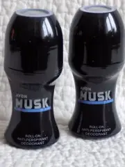 AVON 2 x MUSK FOR HIM ROLL-ON ANTI-PERSPIRANT DEODORANTS ~ CHOOSE YOUR FRAGRANCE