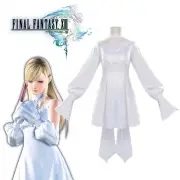 Game Final Fantasy XIV Ryne Minfilia Cosplay Costume FF14 White Lace Dress