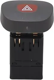 Hazard Light Switch Emergency Flashing Light Button Switch for Clio MK2 from 1998 to 2010 Made of ABS Materials with Simple Design for Easy Operation