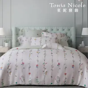 【Tonia Nicole 東妮寢飾】環保印染100%萊賽爾天絲被套床包組-尋找花穗(特大)