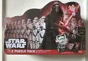 Star Wars 2 Pack Puzzle 100 PC Kylo Ren & Storm Troopers Collectors Tin New
