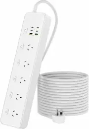 Kaqiwze Power Board Surge Protector, 5 Outlets and 6 USB Ports, 1.8M Cord