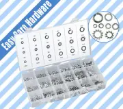 720 Washer Assortment Kit Set Lock Star Fasteners Toothlock Spring Flat Washers