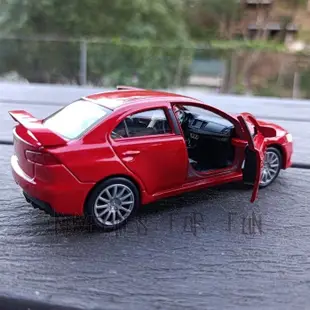 Mitsubishi Lancer EVO X 三菱EVOLUTION 進化末代 1:36模型車 大尾翼的LANCER