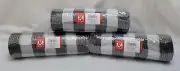 Lot of 3 Place & Time Black/White Plaid Wreath Decorative Mesh Ribbon 10" x 18ft