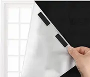 [Premium Material]Portable blackout shades use high-density oxford cloth, which can block sunlight and UV rays 100%, and the other side with high-quality silver PU coating, which can reduce the heat e