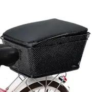 Rear Bike Basket Large Capacity Metal Wire Bicycle Basket Waterproof Rainproof Cover TY