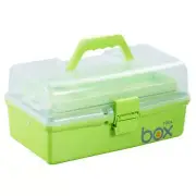 12'' Three-Layer Clear Plastic Storage Box/Tool Box, Multipurpose Organizer a...
