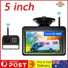Digital Wireless Rear View Reverse Kit 5" Monitor + Camera For Truck VAN Caravan