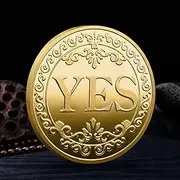 Yes No Coin - Decision Coin | Prediction Decision Coin Souvenir Collection Coin | Metal Double Sided Coin | Yes Or No Decision Maker Lucky Coin | Prediction Decision Coin Souvenir Collection Coin