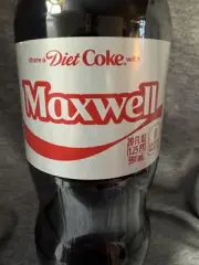 Share a Coke with Maxwell 2025 Personalized Gift Coca~Cola Bottle 20oz Diet