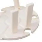 (White)Portable Picnic Table Wine Glass Holder Outdoor Folding Table RMM