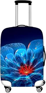 [Morbuy -Shop] Travel Luggage Cover Suitcase Protector Elastic, Morbuy Stretch Fabric Spandex Suitcase Trolley Print Elasticated Stretch Dustproof Baggage Protection (Blue Heart,L)