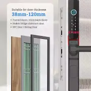 Smart Sliding Door Lock Aluminum Alloy Waterproof Fingerprint Lock Tuya app