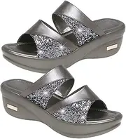[TINEASUR] Platform Heels Casual Sandals Stylish Fish Mouth Wedge Slippers Summer Casual Slipper