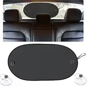 EcoNour Back Window Sun Shade for Car | Rear Window Shade with 99% Sun Protection from UV and Heat | Sun Shade for Car Window Baby Offers Complete Coverage for Car Rear Windshield | Standard (39"x19")