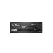 SP Tools 3Pcs 1/4 & 3/8 & 1/2" Drive Ratchet Set - Sealed Flex Head 4 Degree