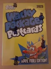 2023 TOPPS WACKY PACKAGES APRIL-FOOLS 5x7 POSTCARDS sealed box set & sketch