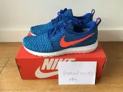 NIKE FLYKNIT ROSHE RUN Game Royal size 10 DS 677243-401