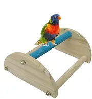 Chicken Perch for Coop, Wooden Triangle Ladder Gym Stand, Training Stands Toy, Lightweight and Portable Coop Accessories for Large Birds, Parrots, 7.68x7.09x3.54 inches, 260g