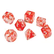 [Sirius Dice] Sirius Translucent Resin Red Cloud Dice Set 7pcs