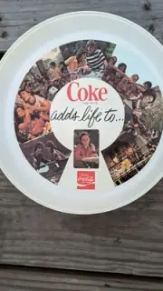 Late '70's Coke Adds Life Plastic Serving Tray