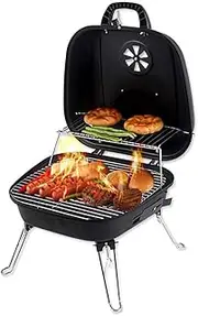 Portable Grills smokeless household small oven, portable small oven, with Lid Stainless Steel Barbecue Grill Suitable for outdoor camping Camping BBQ