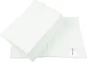 MuslinZ 6 Pack Prefold Cloth Nappies White Cotton Muslin Cloth Diaper Baby Reusable Nappy (Size 1)