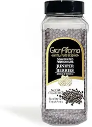 GranAroma Juniper Berries, 11.6 oz, Whole & Dried, Herbaceous Flavor, Cooking Spice