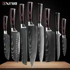 New Professional Chef Knife Set 8 PCS Damascus Pattern kitchen knives sets