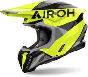 Airoh Twist 3 King Motocross Helmet, black-grey-yellow, Size M for Men Black Grey Yellow