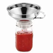 Wide-Mouth Canning Funnel With Handle For Mason Jar,Stainless Steel Kitchen F...
