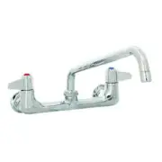 T&S Brass 5F-8WLX16 8" Wall Mount Mixing Faucet w/ 16" Swivel Spout & 2" Flange
