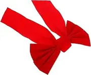 10pcs Huge Red Christmas Bows Xmas Wreath Decorations for Holiday Party Soft Tree Topper for Window Door and Garland Decor
