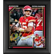 "Patrick Mahomes Kansas City Chiefs 2018 NFL MVP Framed 15"" x 17"" Collage - Facsimile Signature"