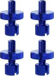 X AUTOHAUX 4 Pcs M8 Motorcycle Clutch Brake Cable Adjuster Screw Aluminum Alloy Brake Clutch Line Adjusting Bolt for Motorbike Scooter Dirt Bike Blue