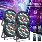 4PCS RGBW 54LED Flat Par Light DMX Strobe Stage Light Party Light Effect AU Plug