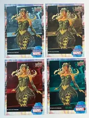 Enchantress 2024 Upper Deck Women of Marvel Red Copper Green Base Lt FX Lot (4)