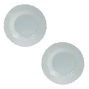 Set Of 2 Bormioli Rocco Ebro 23cm Tempered Opal Glass Soup Plate Table Dining