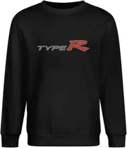 Civic Type R Various Sizes & Colours Car Enthusiast EP3 Style Logo Long Sleeve Crewneck 100% Cotton High quality smooth lines S