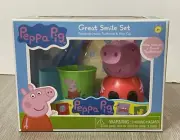 Peppa Pig Travel Toothbrush Holder Rinse Cup Excited To Brush Teeth Smile Child