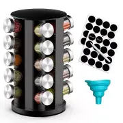 Spice Rack Organizer Cabinet Spice Racks Storage with 20 Jars Spinning Spice rac