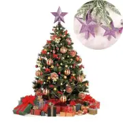 Pale Pink Christmas tree top star Topper Glitter finish 15cm star for top tree