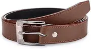 [Devil] Boy's PU Leather Belt (Brown)
