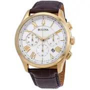 Bulova Men's Wilton Silver Dial Watch - 97B169