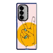 Galaxy Z Fold6 Impact Case Peace Sign by aLILscribble