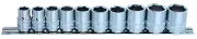 SP Tools Socket Rail 3/8" Drive 6 Point 10 Piece Metric SP20232