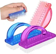 Gogogmee 6 Pack of Handle Grip Nail Brush Cleaners Soft Bristles Comfortable to Hold for Kitchen Bathroom
